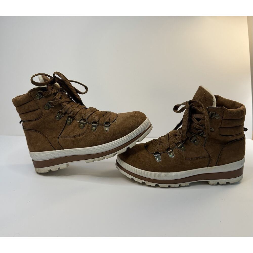 Shapua Women’s Suede Ankle Boots Brown Size 7